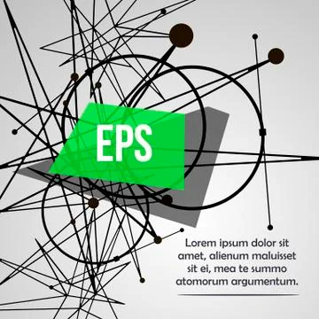 Abstract background with dots and lines. Stock Illustration