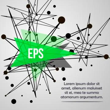 Abstract background with dots and lines. 스톡 일러스트