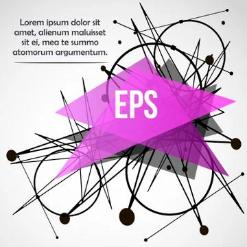 Abstract background with dots and lines. Stock Illustration