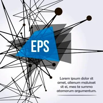 Abstract background with dots and lines. Stock Illustration