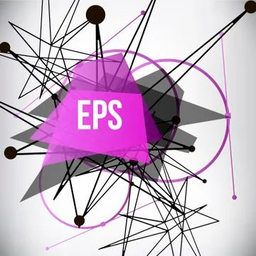 Abstract background with dots and lines. Stock Illustration