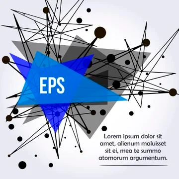 Abstract background with dots and lines. Stock Illustration