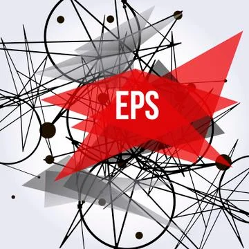 Abstract background with dots and lines. Stock Illustration