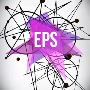 Abstract background with dots and lines. 스톡 일러스트