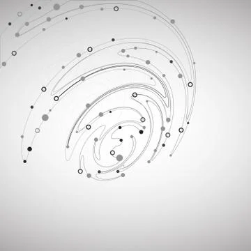 Abstract background with dots and lines. Stock Illustration