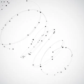 Abstract background with dots and lines. Stock Illustration
