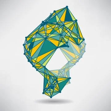 Abstract background with dots and lines on theme digital technol Illustrazione stock