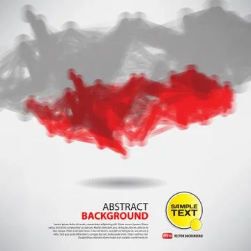 Abstract background with dots and lines on theme digital technol Illustrazione stock