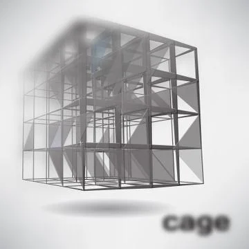 Abstract background with dots and lines on theme digital technology and inter Illustrazione stock