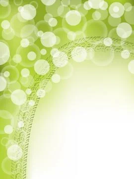 Abstract background with dots and tire track Stock Illustration