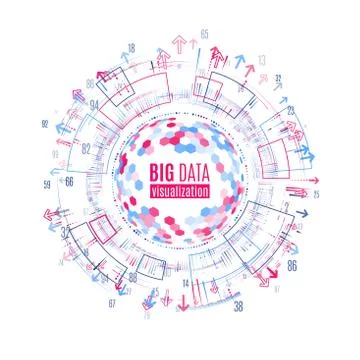 Abstract background with dots array and lines. Connection structure. イラスト素材