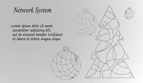 Abstract Background with Dots Array and Lines. Connection Structure. Geometri Stock Illustration