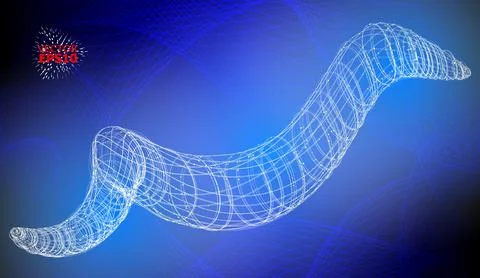 Abstract Background with Dots Array and Lines. Connection Structure. Geometri Stock Illustration