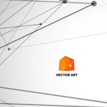 Abstract background with dotted grid Stock Illustration