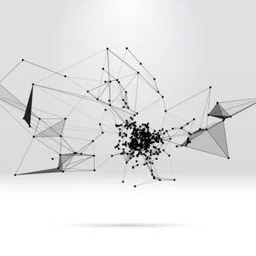 Abstract background with dotted grid Stock Illustration