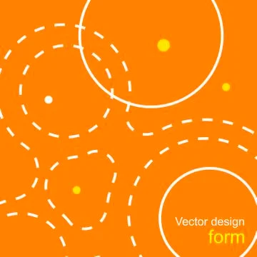 Abstract background of dotted lines and balls Stock Illustration