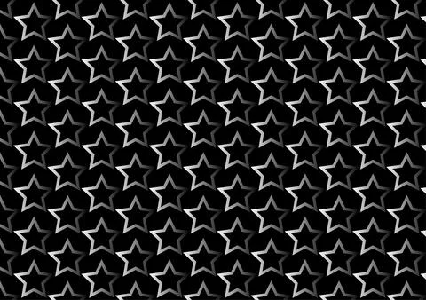 Abstract background drawing star pattern of black background vector illustr.. Illustrazione stock