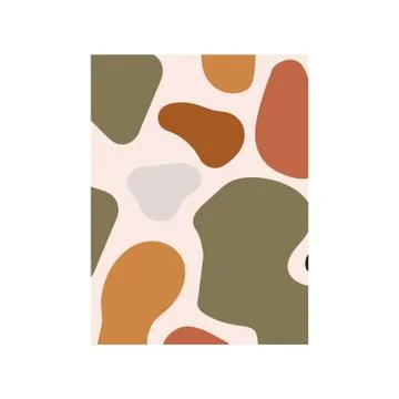 Abstract background drawn by hand. Blots and spots for your painting or panel Stock Illustration