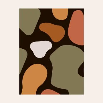 Abstract background drawn by hand. Blots and spots for your painting or panel Stock Illustration