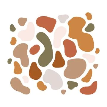 Abstract background drawn by hand. Blots and spots for your painting or panel Stock Illustration
