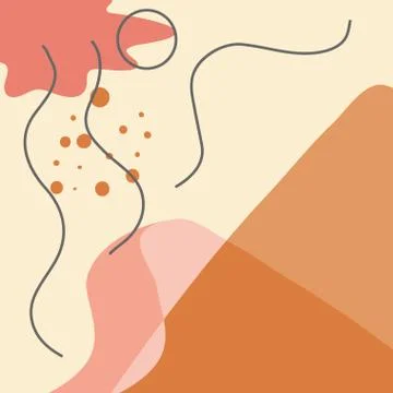 Abstract background, drawn with various shapes and doodle objects 스톡 일러스트