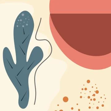 Abstract background, drawn with various shapes and doodle objects 스톡 일러스트