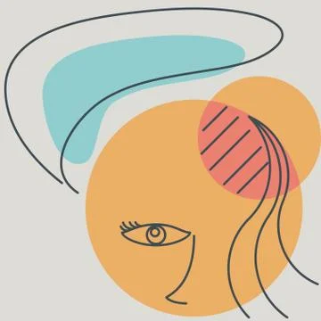 Abstract background, drawn with various shapes and doodle objects Stock Illustration