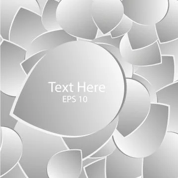 Abstract background with drop shadows. Paper petal Vector illustration. Stock Illustration