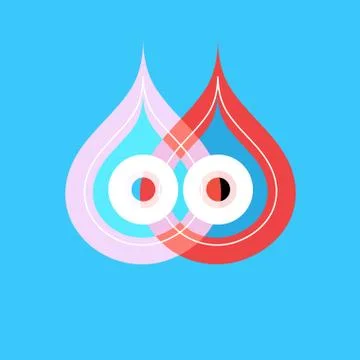 Abstract background with drops Stock Illustration