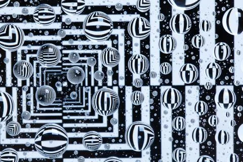 The abstract background with drops Stock Photos