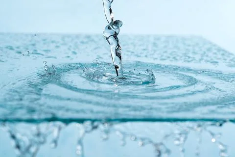 Abstract background. Drops of water on the window. water pours on a piece of Stock Photos