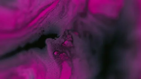 Abstract background dye fluid purple black shiny Stock Footage 278954419