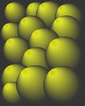 Abstract background with dynamic 3d spheres. Stock Illustration