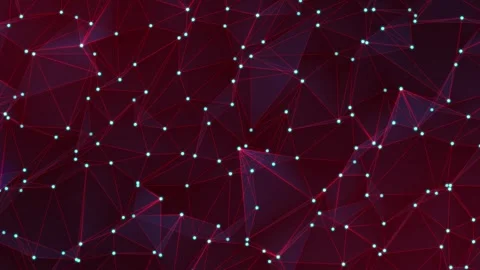 Abstract background with a dynamic dots and line wave animated background. .. Stock Footage 290073521