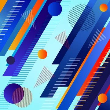 Abstract background with dynamic elements Stock Illustration