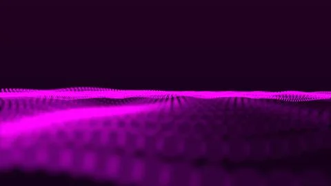 Abstract background with dynamic elements of waves. Dots Wave Abstract Digi.. Stock Illustration