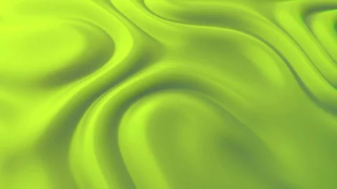 Abstract background with dynamic flowing waves in chartreuse color Stock Footage 327570537