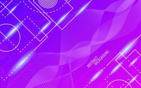 Abstract background. Dynamic glowing shapes. Trendy design Stock Illustration