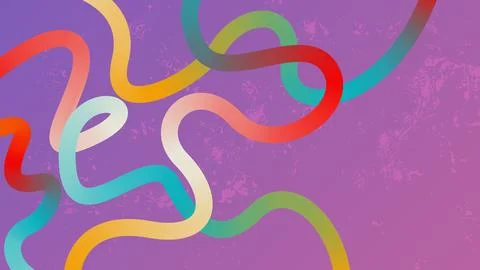 Abstract background with dynamic gradient wavy lines 스톡 일러스트