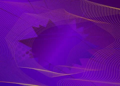 Abstract background with dynamic linear waves. Modern vibrant colored poster. Stock Illustration