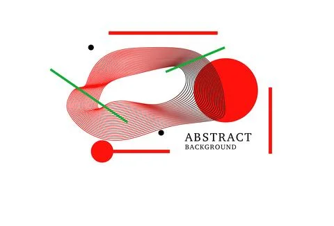 Abstract background with dynamic linear waves Stock Illustration