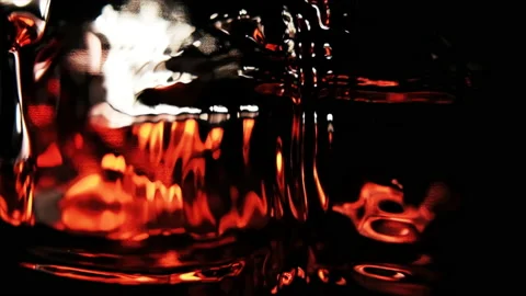 Abstract background. Dynamic red waves on black. Stock Footage 137532919