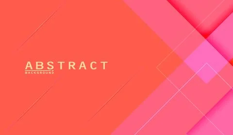 Abstract background with dynamic shapes in shades of pink and coral for modern Stock Illustration