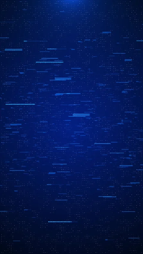 Abstract background dynamic stream of digital blue data, technology Stock Footage 312184252