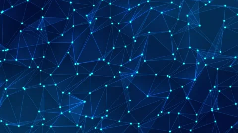 Abstract background with a dynamic wave animated background. Network connec.. Stock Footage 290073524