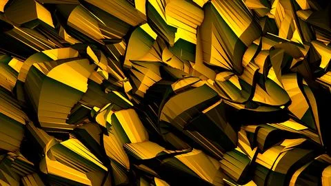 Abstract background with a dynamic wave. Big data visualization. 3d rendering. Illustrazione stock