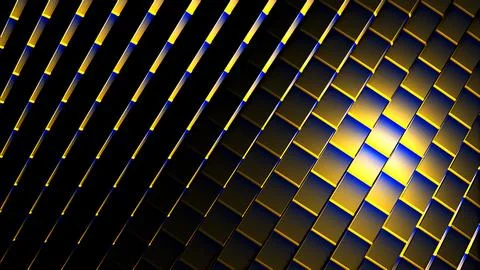 Abstract background with a dynamic wave. Big data visualization. 3d rendering. Illustrazione stock