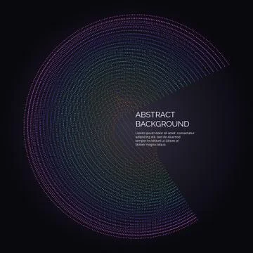 Abstract background with a dynamic waves and particles. Stock Illustration