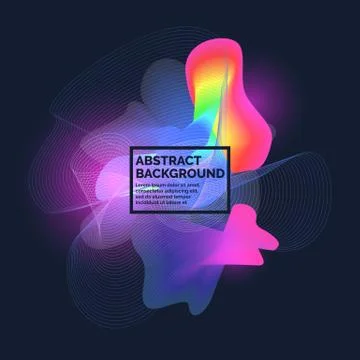 Abstract background with a dynamic waves. Stock Illustration