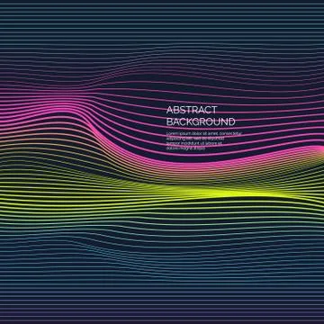 Abstract background with a dynamic waves. Stock Illustration